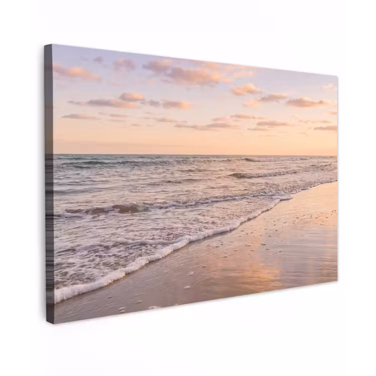 Strand - Branding - Wolken Tuinposter op houten frame 2 cm dik klein -3d