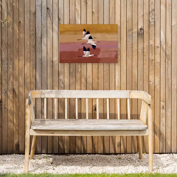 Vogels - Snavel - Abstract Tuinposter op houten frame 2 cm dik klein -sfeer4