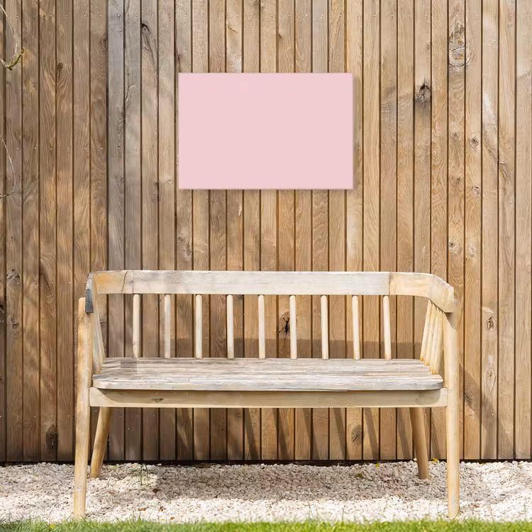 Blush - Pink - Roze Tuinposter op houten frame 2 cm dik klein 845 -sfeer4
