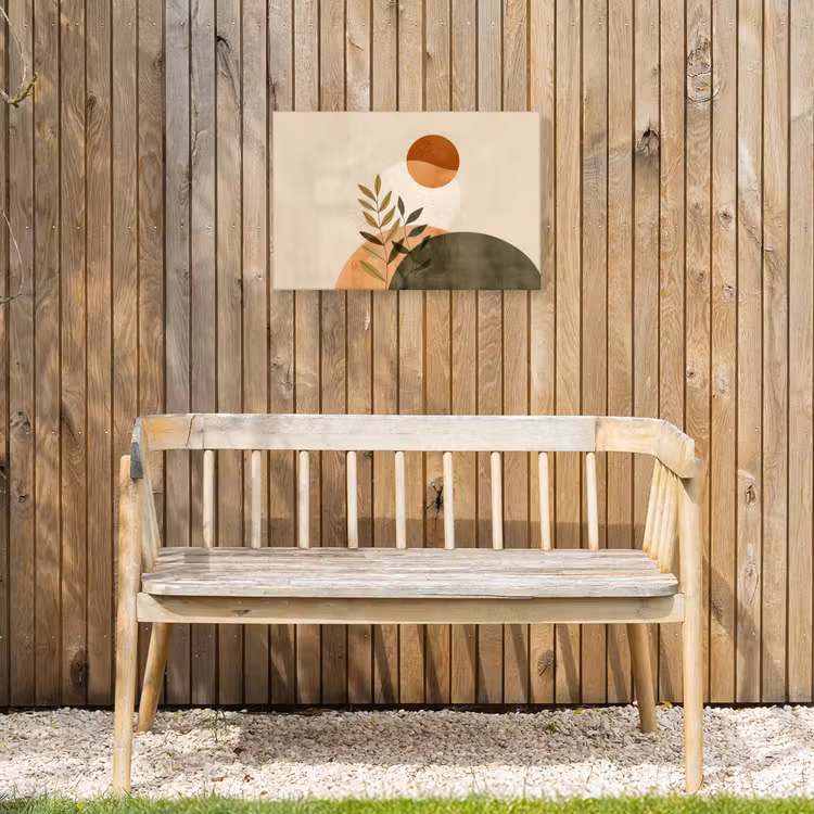 Takken - Vormen - Abstract Tuinposter op houten frame 2 cm dik klein -sfeer4