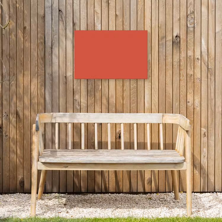 Brick - Red - Rood Tuinposter op houten frame 2 cm dik klein 845 -sfeer4