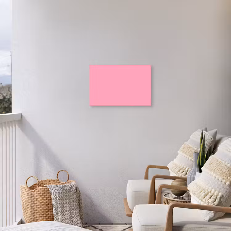 Bubblegum - Pink - Roze Tuinposter op houten frame 2 cm dik klein 845 -sfeer1