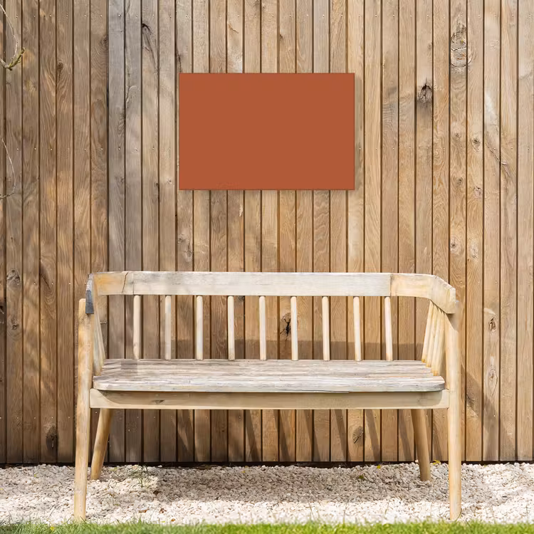 Burnt - Sienna - Oranje Tuinposter op houten frame 2 cm dik klein 845 -sfeer4