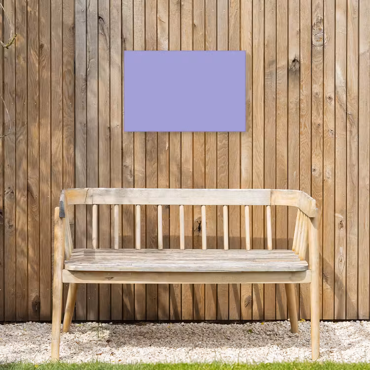 Ceil - Paars - Lila Tuinposter op houten frame 2 cm dik klein 845 -sfeer4