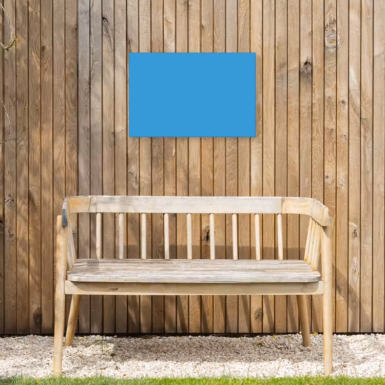 Cerulean - Breeze - Blauw Tuinposter op houten frame 2 cm dik klein 845 -sfeer4