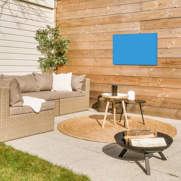 Cerulean - Breeze - Blauw Tuinposter op houten frame 2 cm dik klein 845 -sfeer2