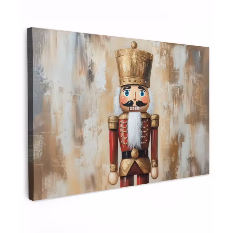 Kerst - Poppetje - Abstract Tuinposter op houten frame 2 cm dik klein -3d