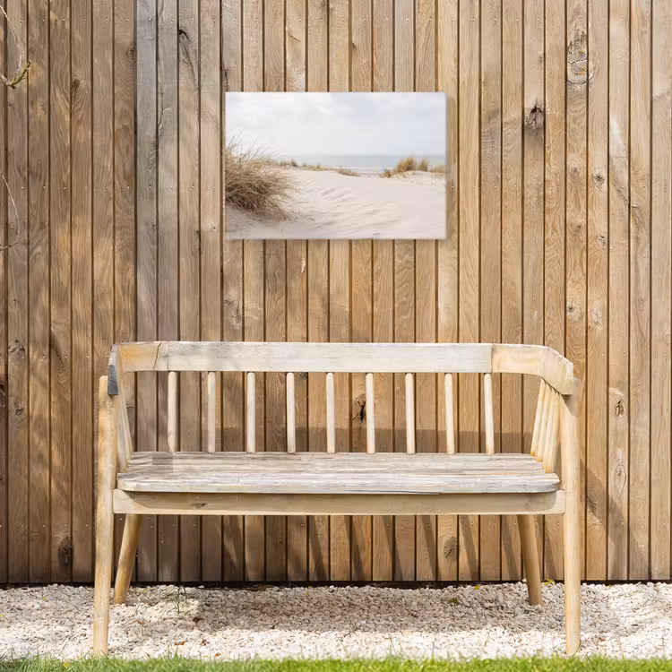 Wolken - Duinlandschap - Zand Tuinposter op houten frame 2 cm dik klein -sfeer4