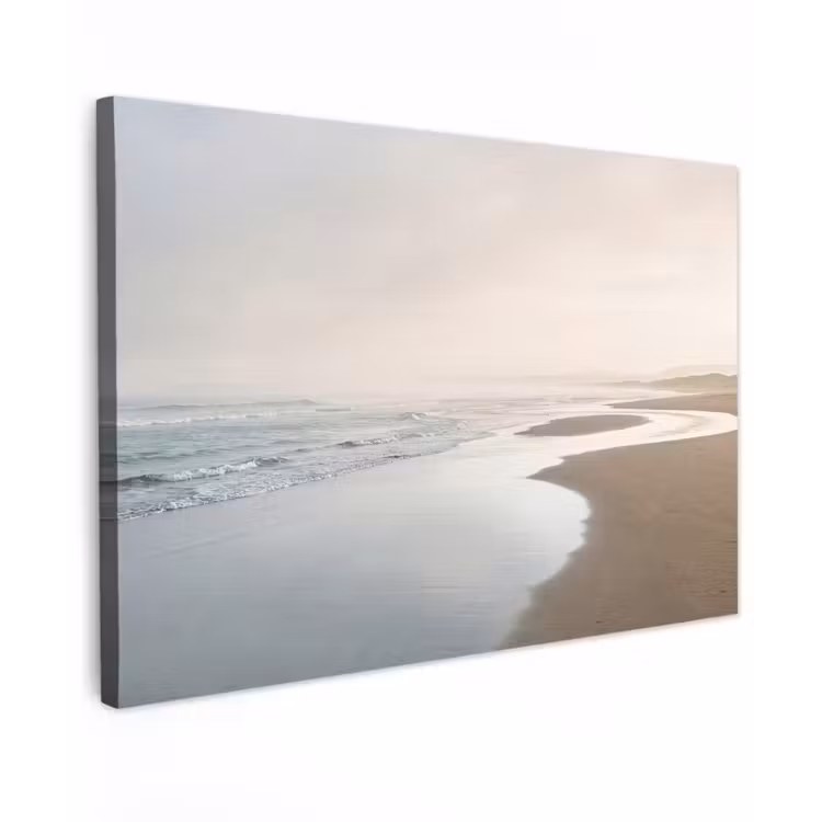 Kustlijn - Strand - Oceaan Tuinposter op houten frame 2 cm dik klein -3d