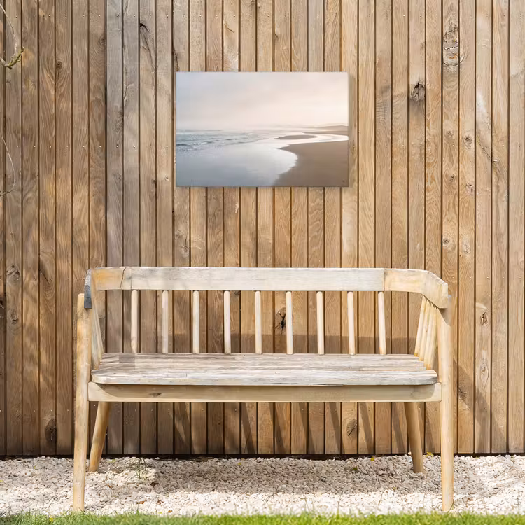 Kustlijn - Strand - Oceaan Tuinposter op houten frame 2 cm dik klein -sfeer4