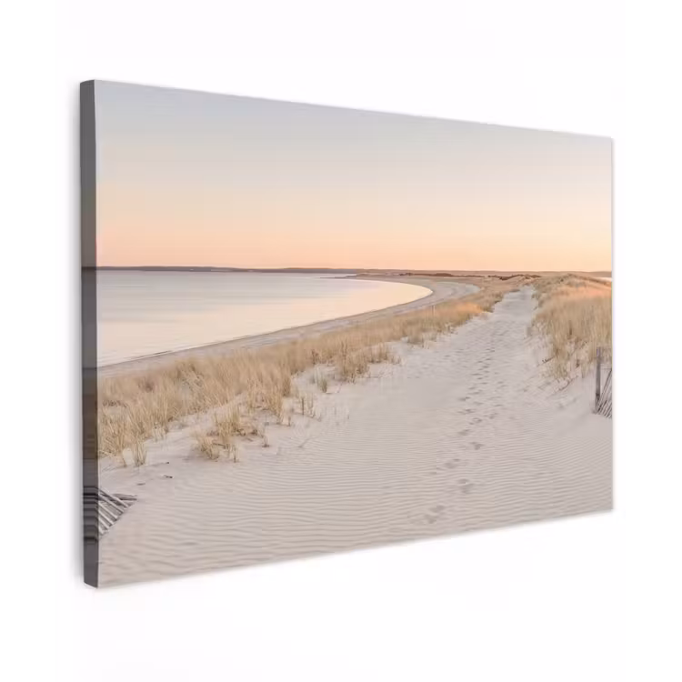 Kustlijn - Horizon - Hek Tuinposter op houten frame 2 cm dik klein -3d