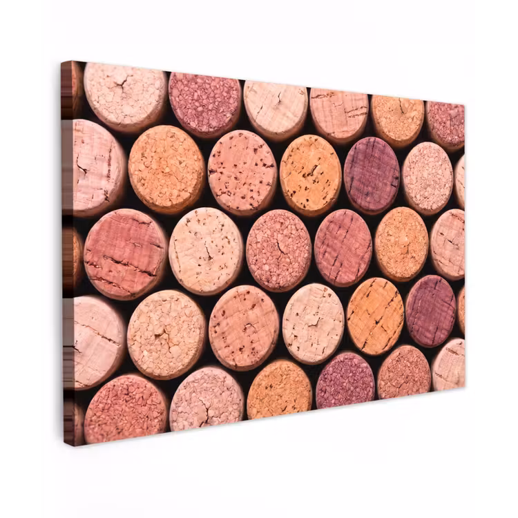 Kurk - Patroon - Abstract - Modern - Rood Tuinposter op houten frame 2 cm dik klein -3d