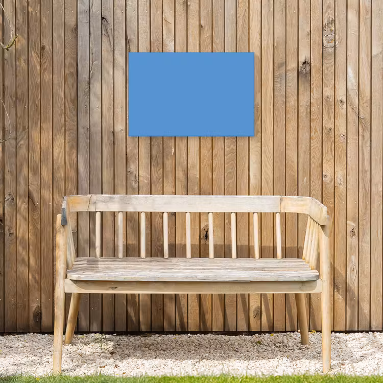 Cornflower - Blue - Blauw Tuinposter op houten frame 2 cm dik klein 845 -sfeer4
