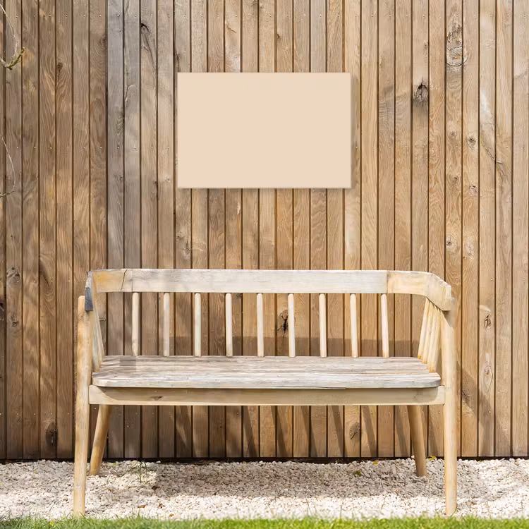 Cream - Nude - Neutraal Tuinposter op houten frame 2 cm dik klein 845 -sfeer4