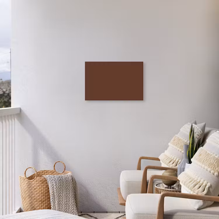 Deep - Clay - Brown - Bruin Tuinposter op houten frame 2 cm dik klein 845 -sfeer1