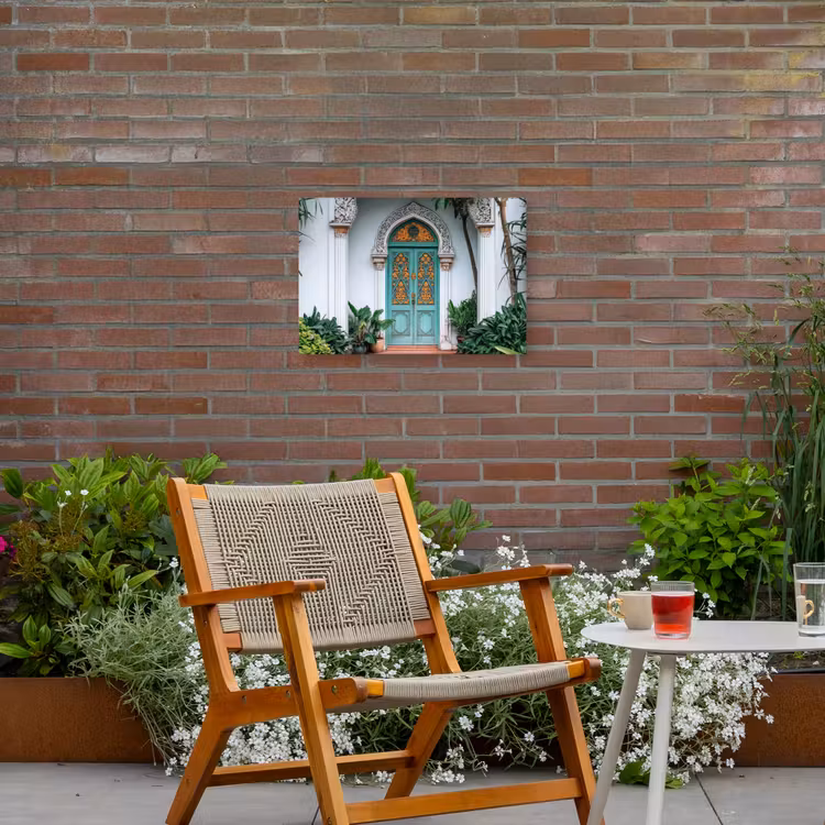 Deur - Patronen - Planten Tuinposter op houten frame 2 cm dik klein -sfeer3