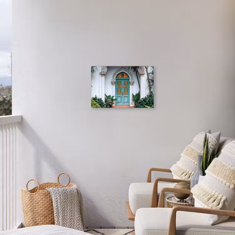 Deur - Patronen - Planten Tuinposter op houten frame 2 cm dik klein -sfeer1