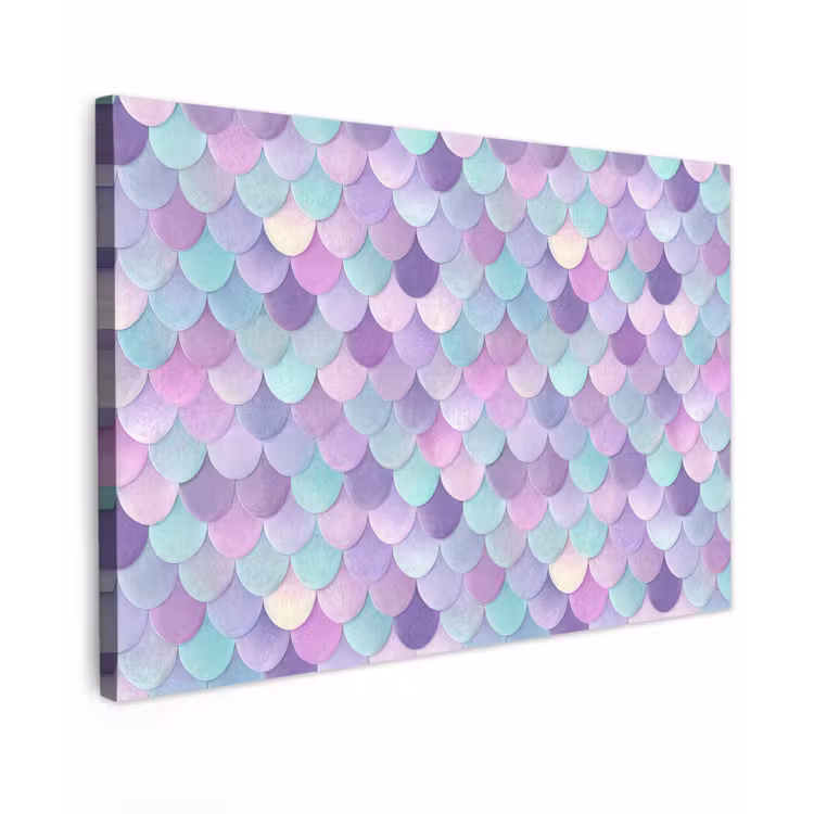 Dromerig - Zeemeermin - Pastel Tuinposter op houten frame 2 cm dik klein 845 -3d
