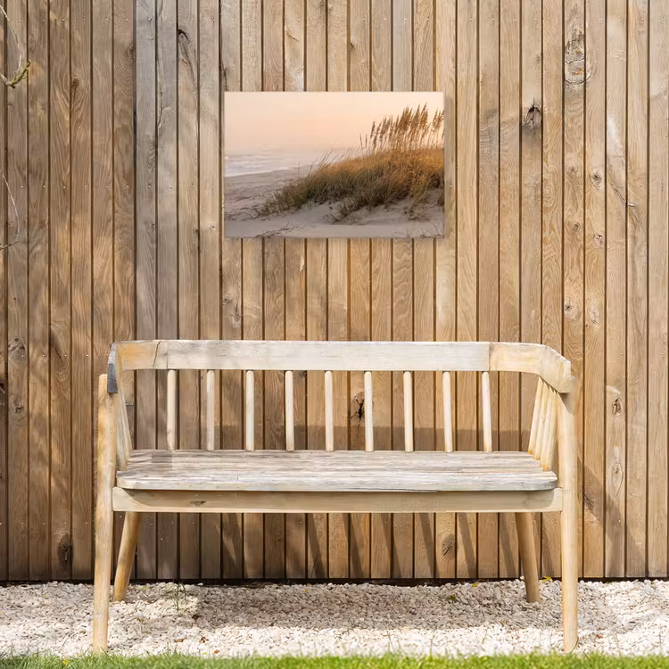 Duinlandschap - Zonsondergang - Strand Tuinposter op houten frame 2 cm dik klein -sfeer4