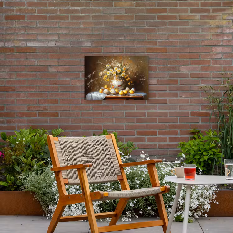 Paaseieren - Stilleven - Vaas Tuinposter op houten frame 2 cm dik klein -sfeer3