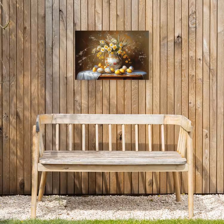 Paaseieren - Stilleven - Vaas Tuinposter op houten frame 2 cm dik klein -sfeer4