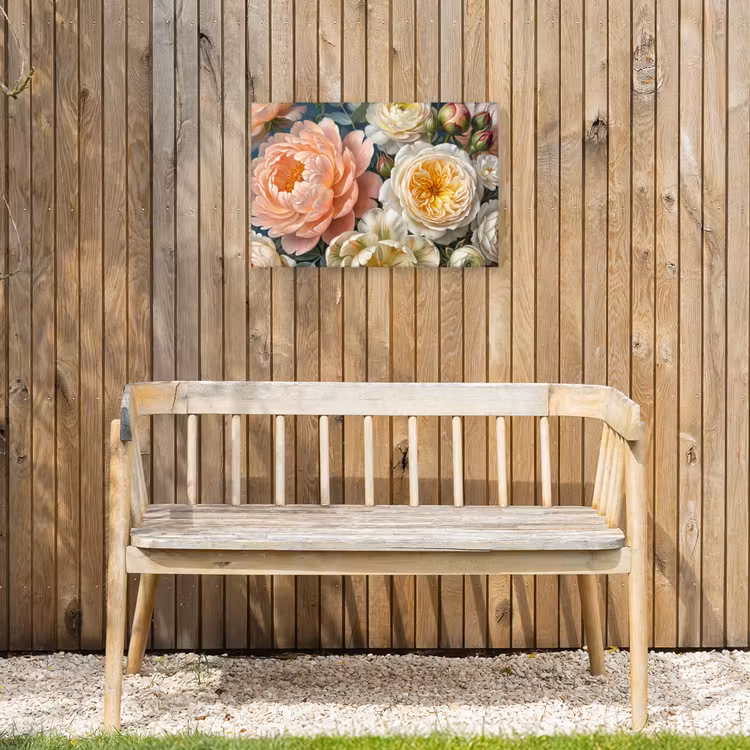 Bloemen - Boeket - Natuur - Klassiek - Kleurrijk Tuinposter op houten frame 2 cm dik klein -sfeer4