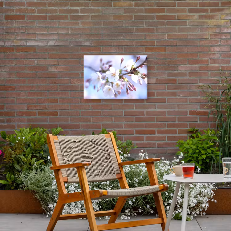 Bloemen - Sakura - Tak - Bloesem takken Tuinposter op houten frame 2 cm dik klein -sfeer3