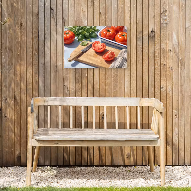 Eten - Keuken - Ingrediënten - Stillleven - Rood Tuinposter op houten frame 2 cm dik klein -sfeer4
