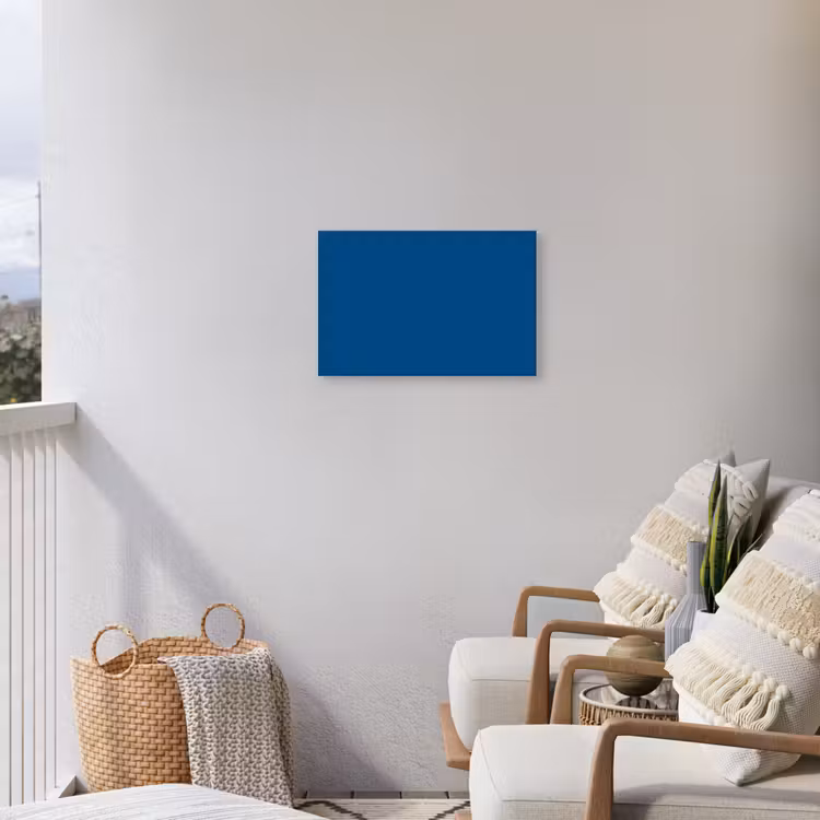 Free - Groove - Blauw Tuinposter op houten frame 2 cm dik klein 845 -sfeer1