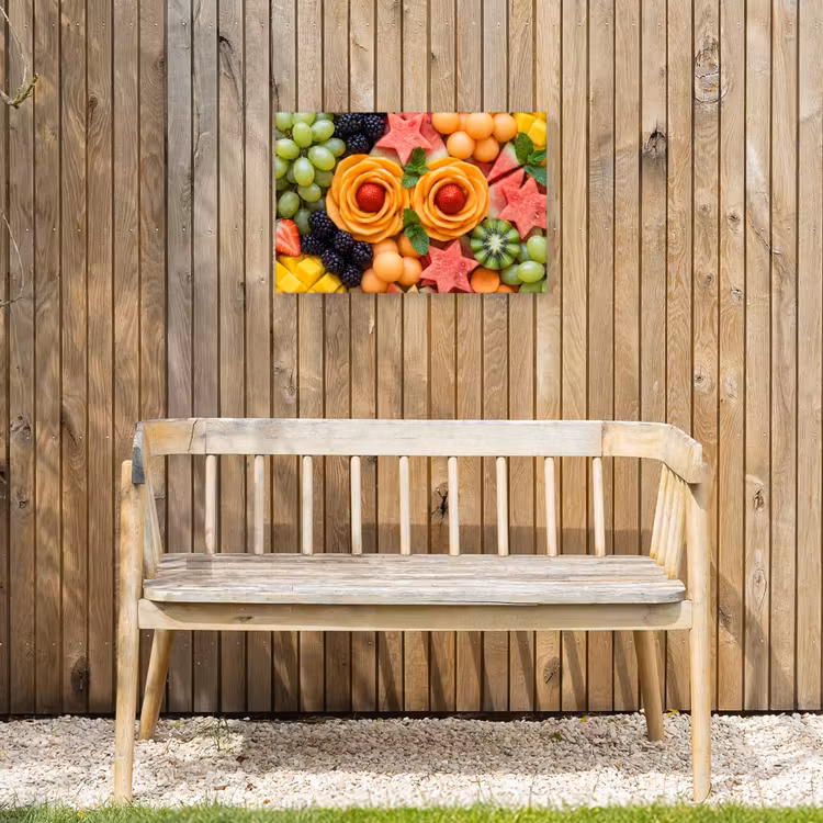 Fruit - Variatie - Kleurrijk - Vers - Eten Tuinposter op houten frame 2 cm dik klein -sfeer4
