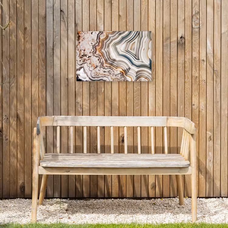Edelsteen - Marmer - Natuur - Abstract Tuinposter op houten frame 2 cm dik klein -sfeer4