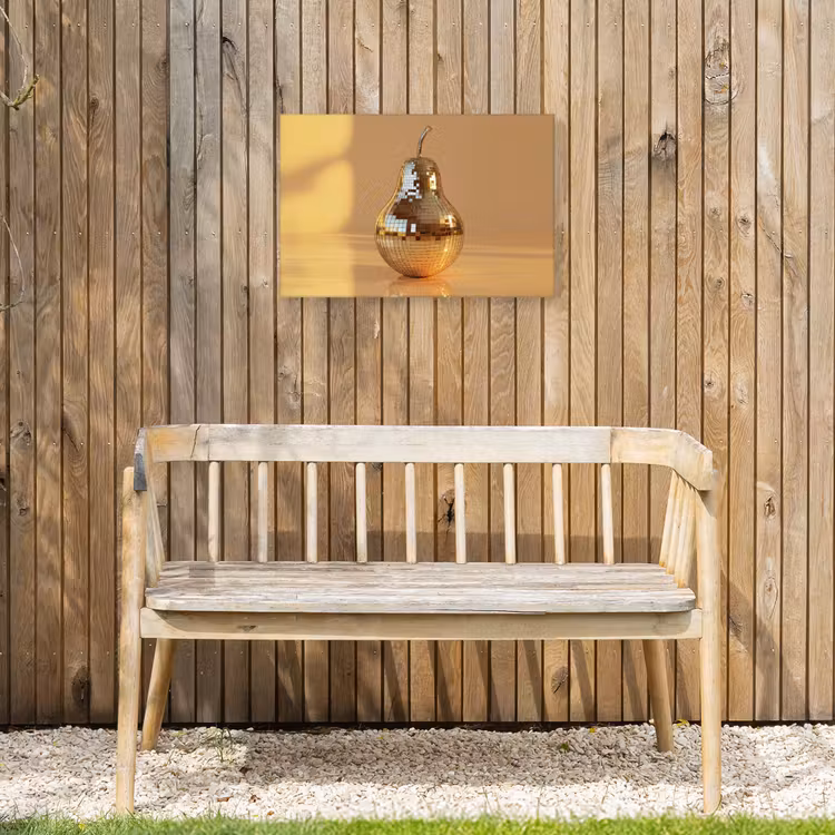 Goud - Disco - Glitter - Peer Tuinposter op houten frame 2 cm dik klein -sfeer4