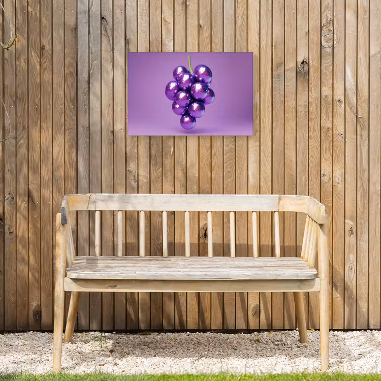 Druif - Disco - Glitter - Paars Tuinposter op houten frame 2 cm dik klein -sfeer4