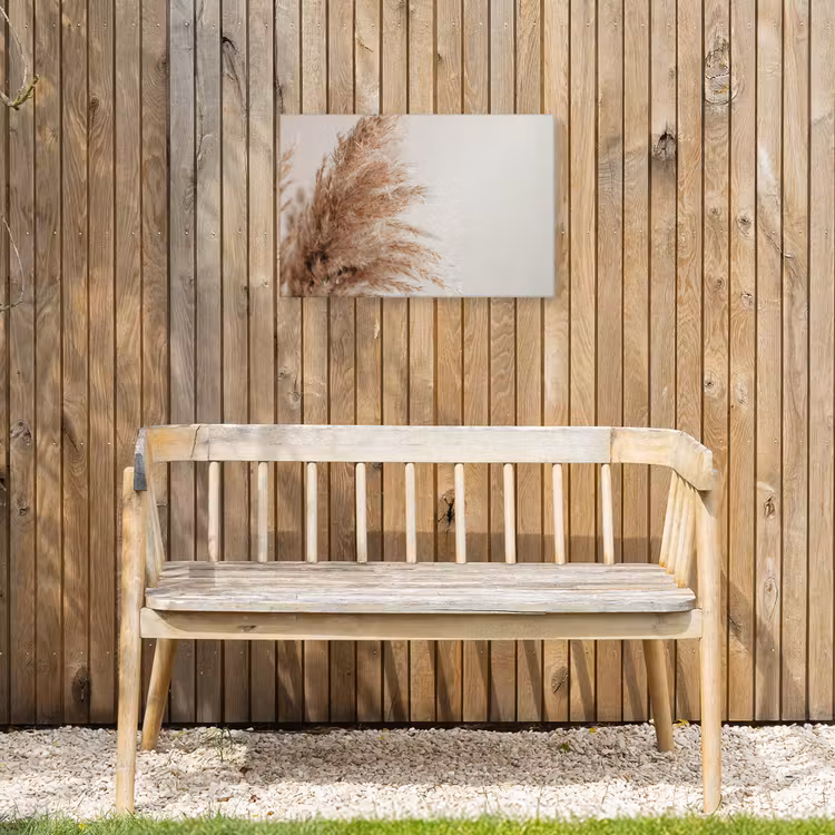 Gras - Planten - Natuur - Pampasgras Tuinposter op houten frame 2 cm dik klein -sfeer4