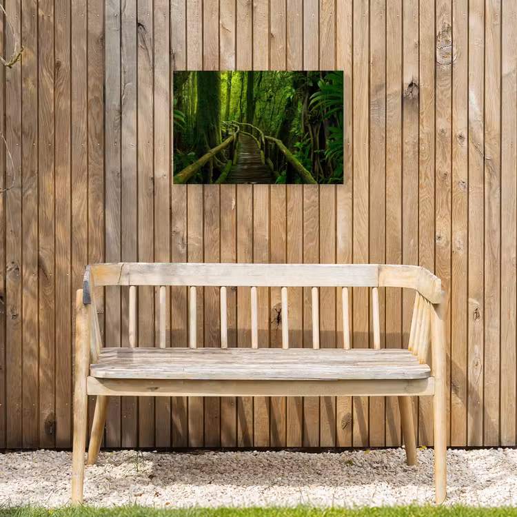 Groene Oase van Rust Tuinposter op houten frame 2 cm dik klein -sfeer4