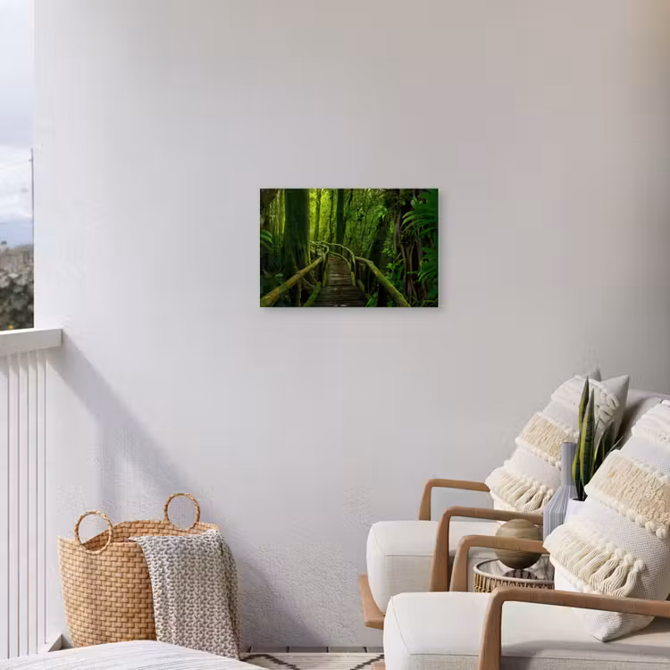 Groene Oase van Rust Tuinposter op houten frame 2 cm dik klein -sfeer1