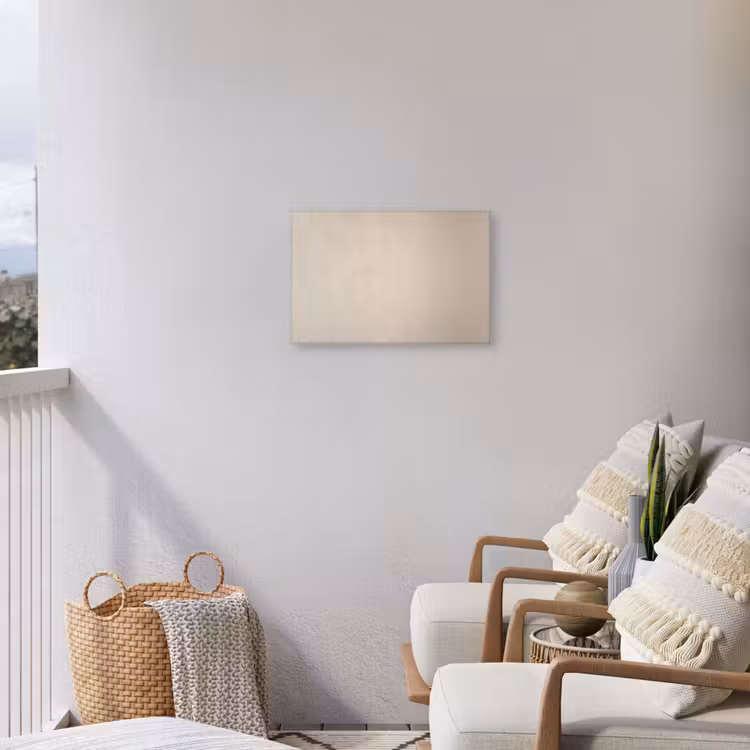 Japandi - Beige - Modern Tuinposter op houten frame 2 cm dik klein -sfeer1