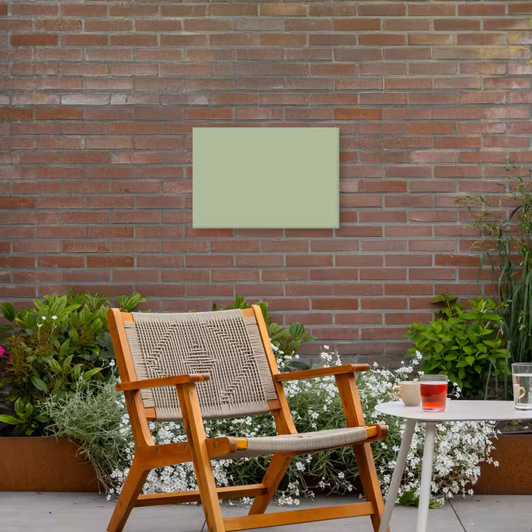 Spring - Sprint - Groen Tuinposter op houten frame 2 cm dik klein 845 -sfeer3