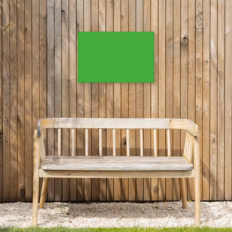 Kelly - Green - Groen Tuinposter op houten frame 2 cm dik klein 845 -sfeer4