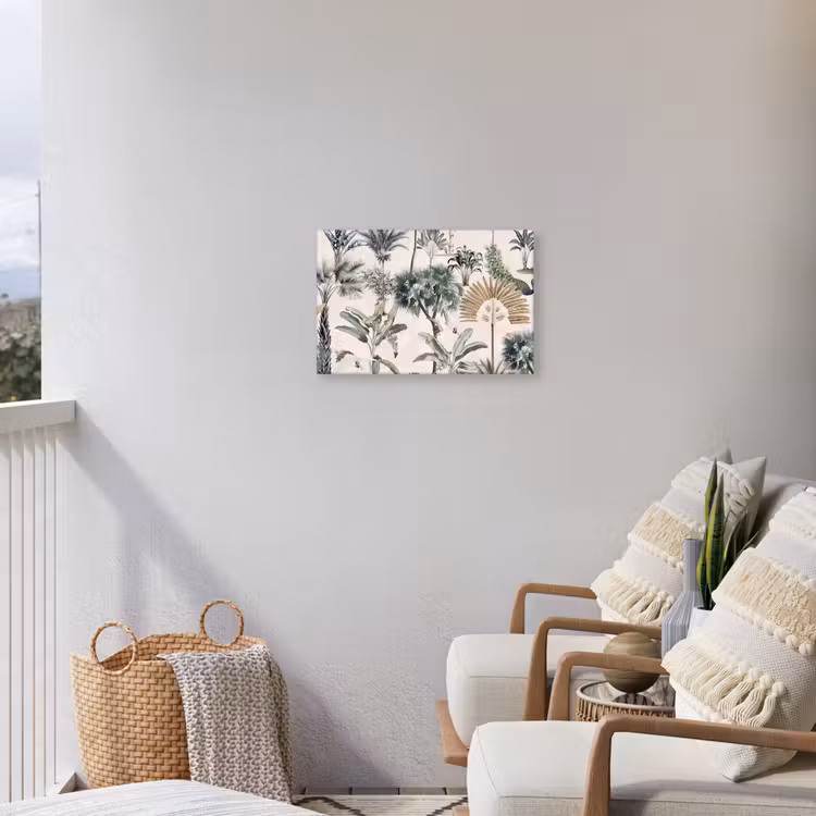 Bladeren - Monstera - Jungle - Tropical Tuinposter op houten frame 2 cm dik klein -sfeer1