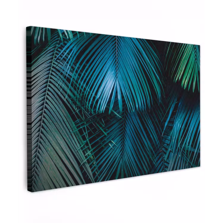 Bladeren - Tropisch - Jungle Tuinposter op houten frame 2 cm dik klein -3d
