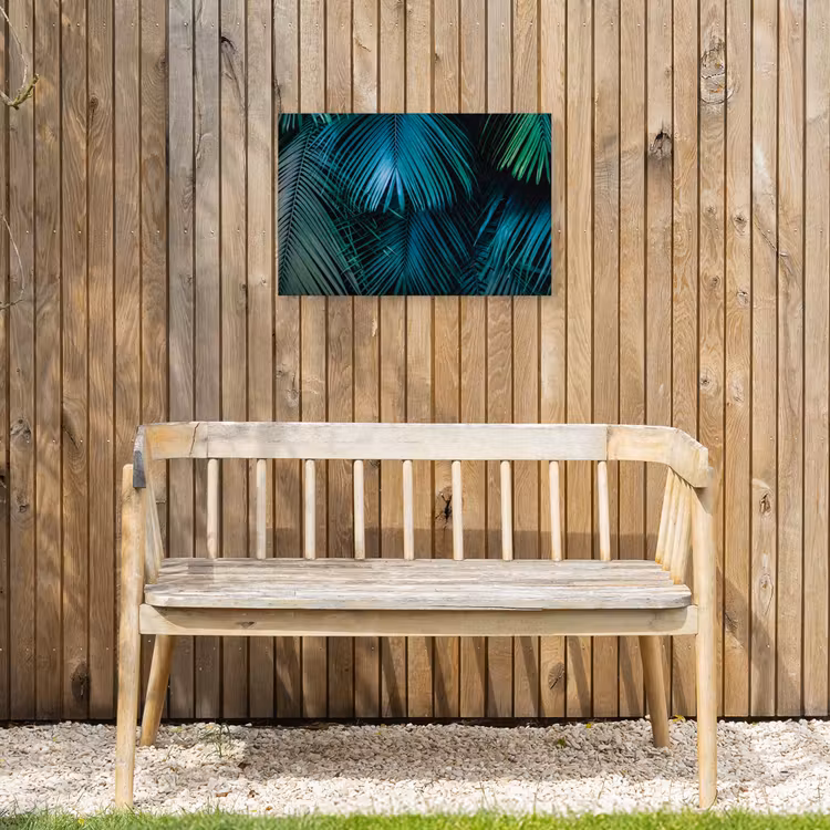 Bladeren - Tropisch - Jungle Tuinposter op houten frame 2 cm dik klein -sfeer4