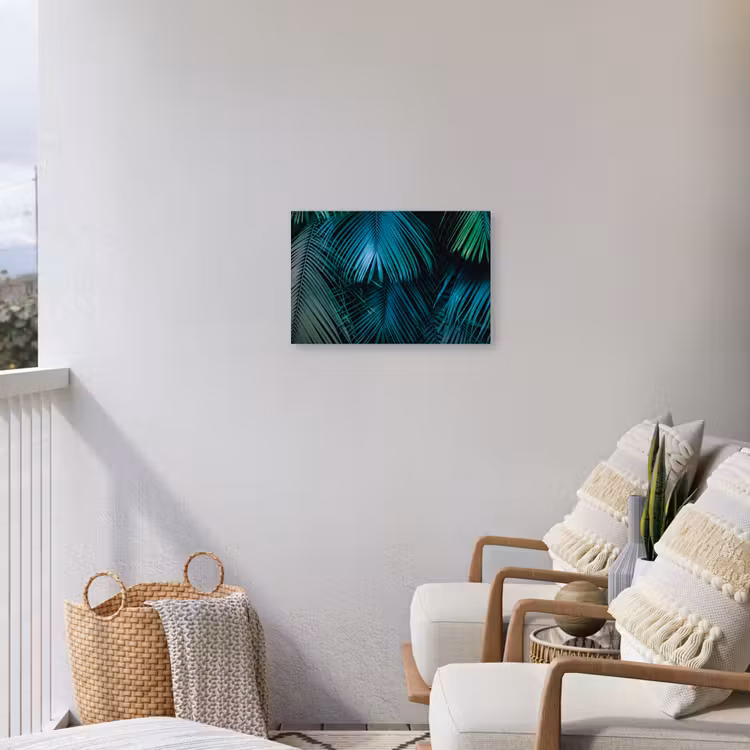 Bladeren - Tropisch - Jungle Tuinposter op houten frame 2 cm dik klein -sfeer1