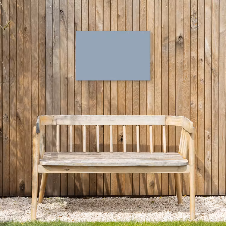Mellow - Breeze - Blauw Tuinposter op houten frame 2 cm dik klein 845 -sfeer4