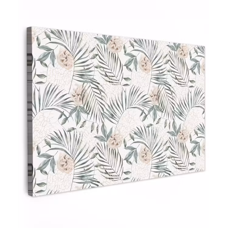 Monstera - Palmblad - Jungle - Tropisch Tuinposter op houten frame 2 cm dik klein -3d