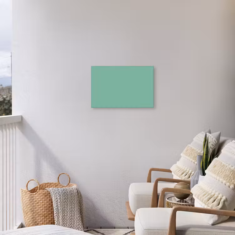 Ocean - Jade - Groen Tuinposter op houten frame 2 cm dik klein 845 -sfeer1