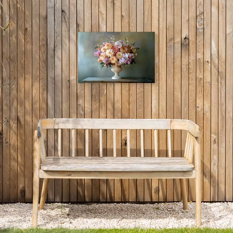Orchidee - Boeket - Vaas - Bloemen Tuinposter op houten frame 2 cm dik klein -sfeer4