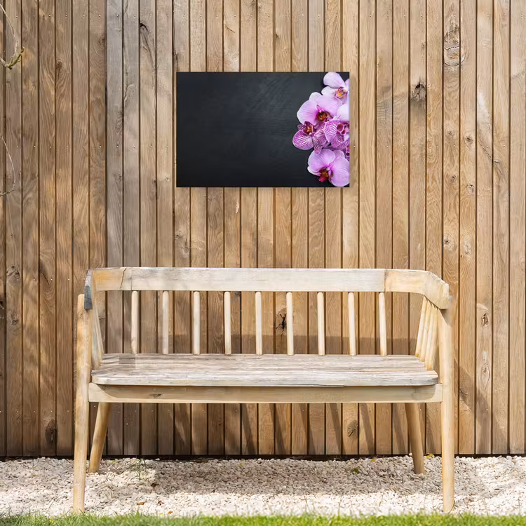 Orchidee - Bloemen - Roze - Flora Tuinposter op houten frame 2 cm dik klein -sfeer4
