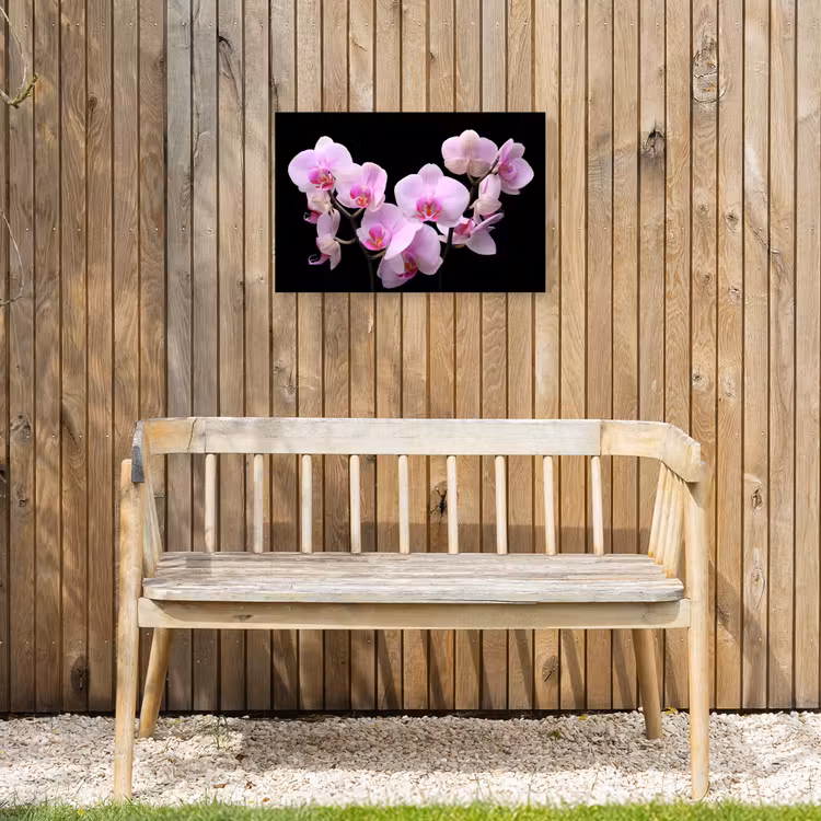 Orchidee - Bloemen - Roze - Flora Tuinposter op houten frame 2 cm dik klein -sfeer4