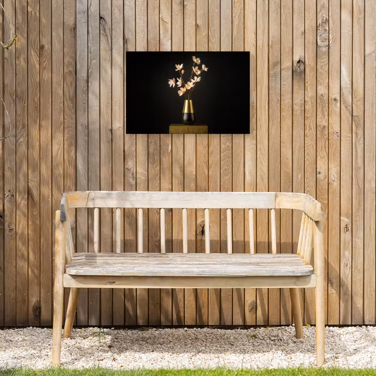 Sierlijk - Boeket - Goud - Vaas Tuinposter op houten frame 2 cm dik klein -sfeer4